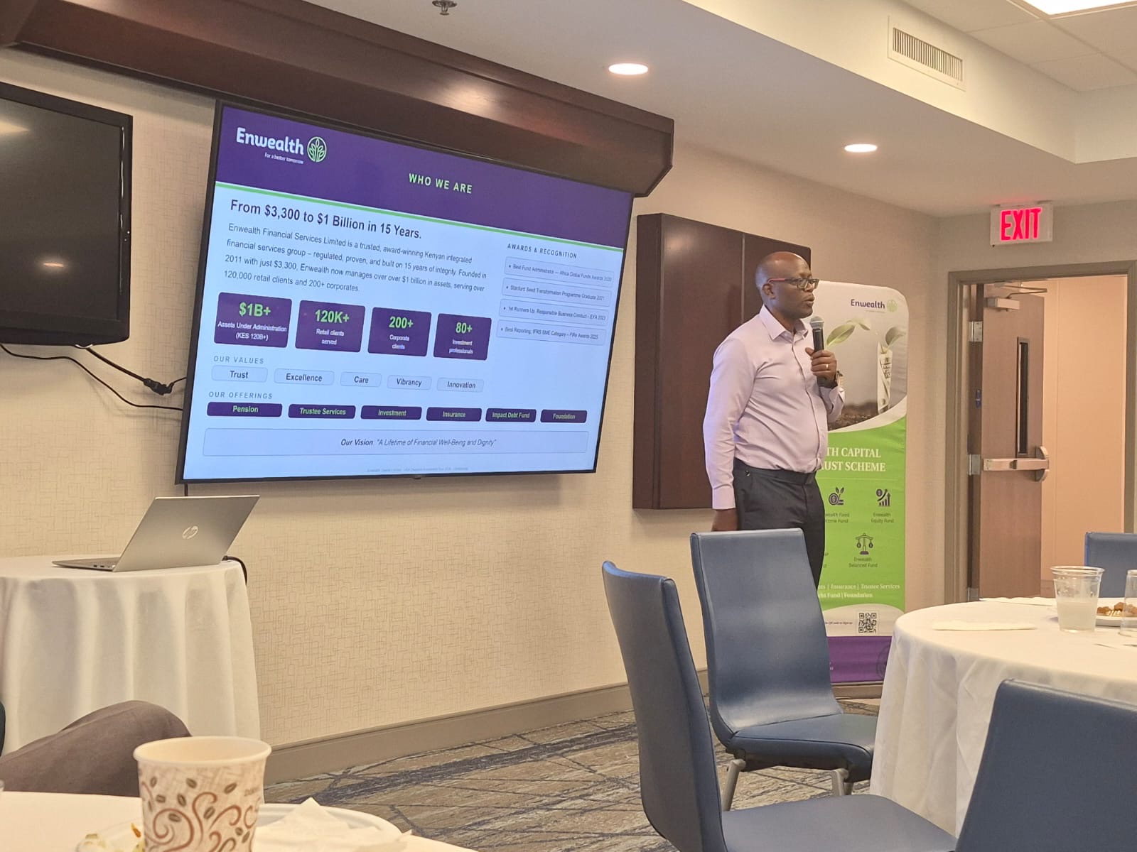 Presentation on investment opportunities during Enwealth USA tour