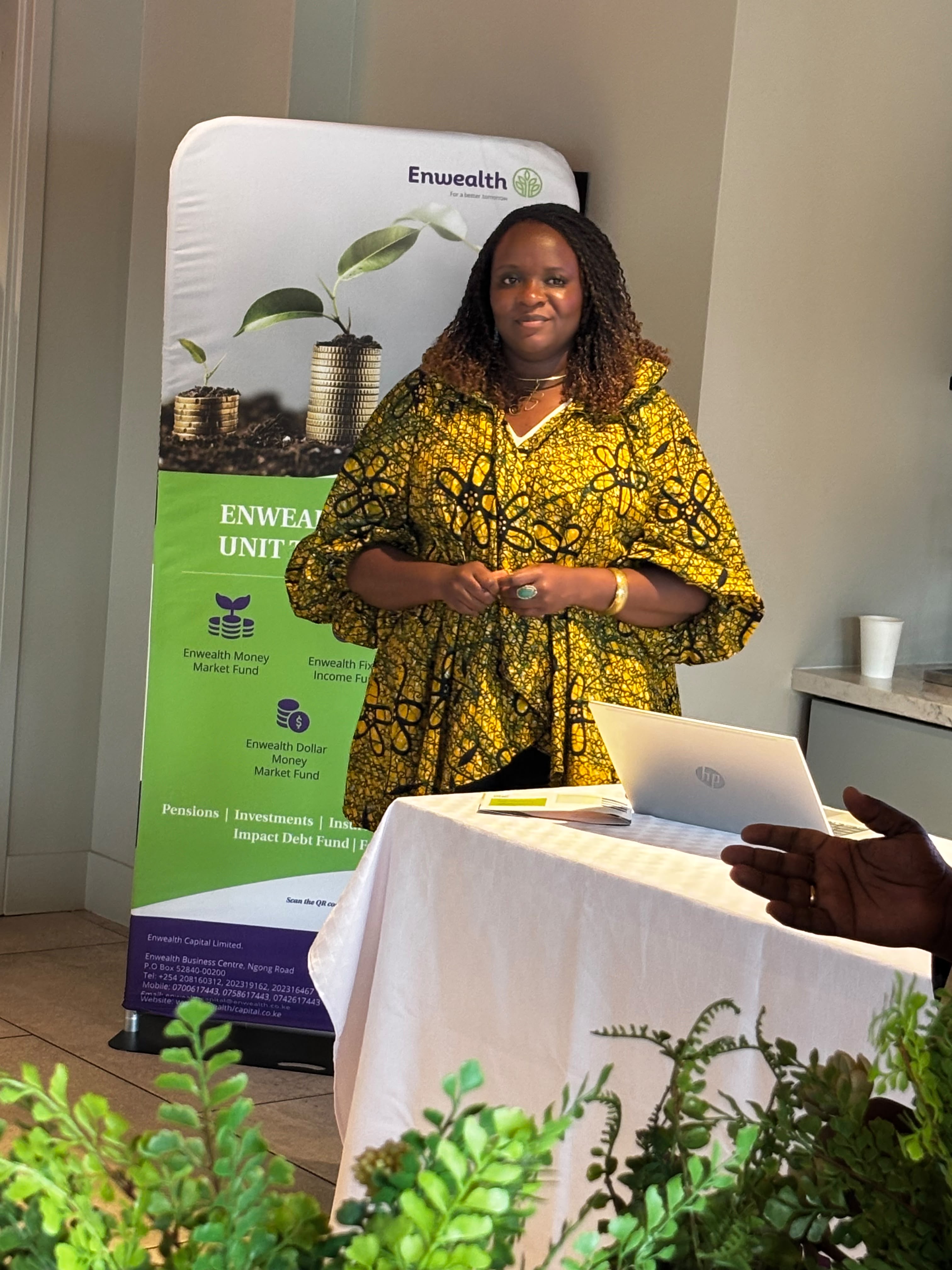 Presenter speaking at Enwealth USA tour event